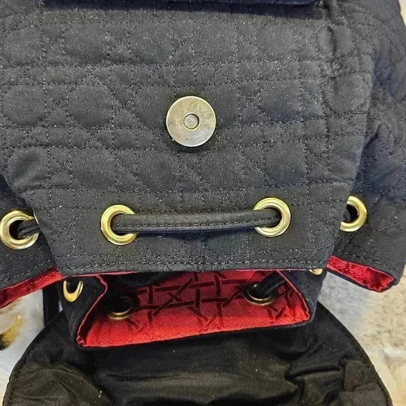 Dior Black Cannage Nylon Mini Drawstring Backpack - Picture 9 of 16